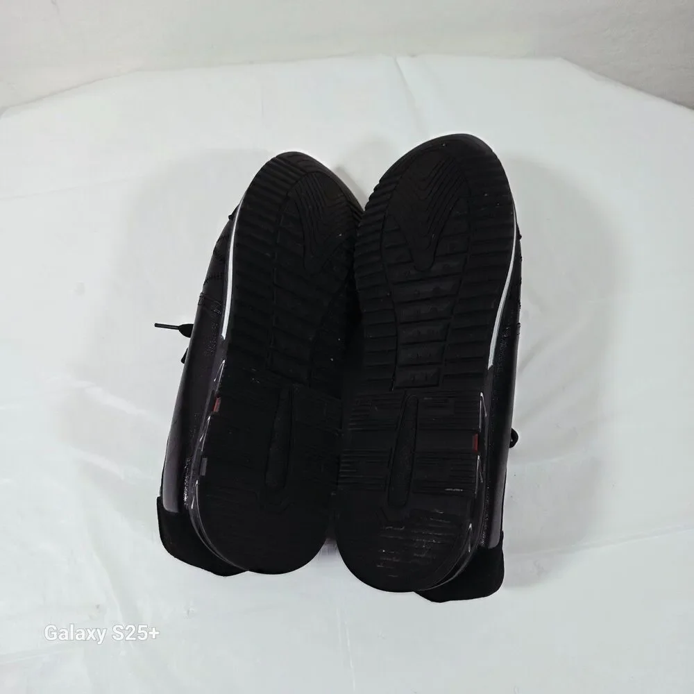 Men’s Black Oxford Hybrid Dress Sneakers Size 12 Comfort Casual Shoes